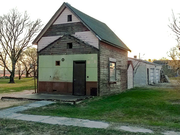 Hazelridge Orange Hall during demolition