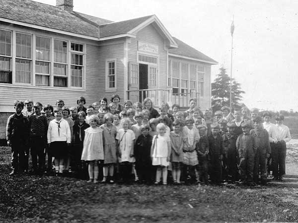 Students at Hecla Island School
