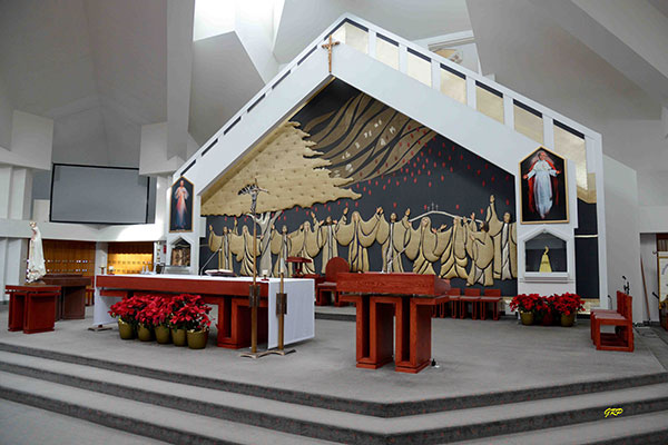 Interior of the Holy Ghost Roman Catholic Church