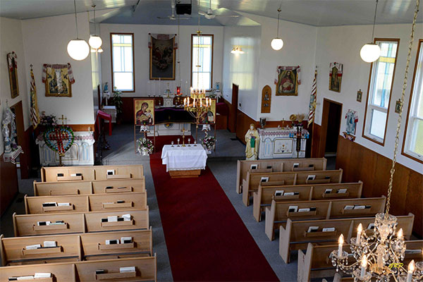 Interior of the Holy Trinity Ukrainian Catholic Church