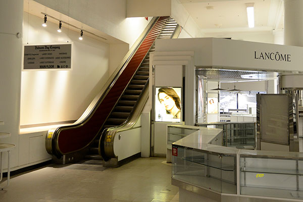 Interior of the former HBC department store
