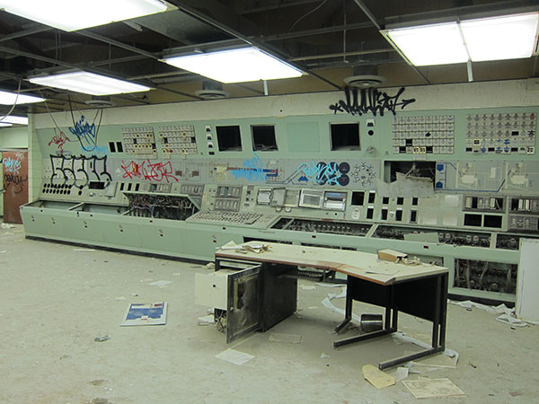 Interior of the abandoned Inland Cement plant