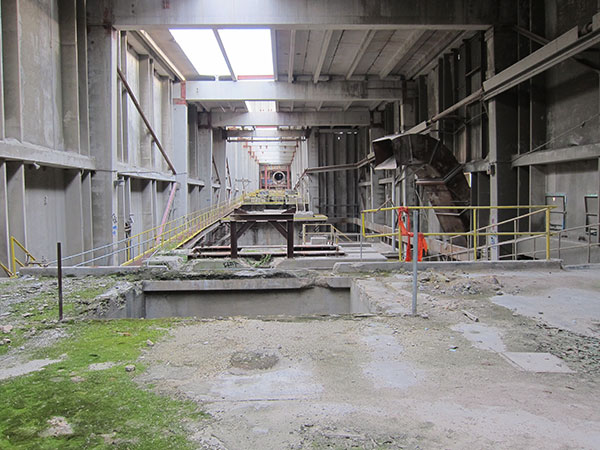 Interior of the abandoned Inland Cement plant