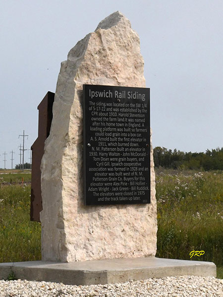 Ipswich Siding commemorative monument