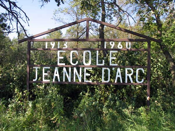 Jeanne d’Arc School commemorative sign