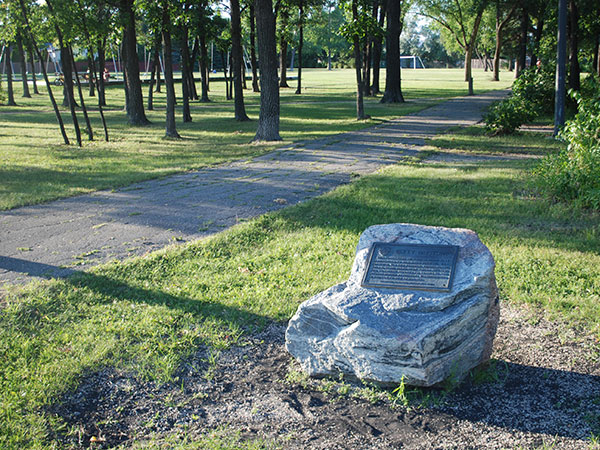 Prystupa commemorative monument in John De Graff Park