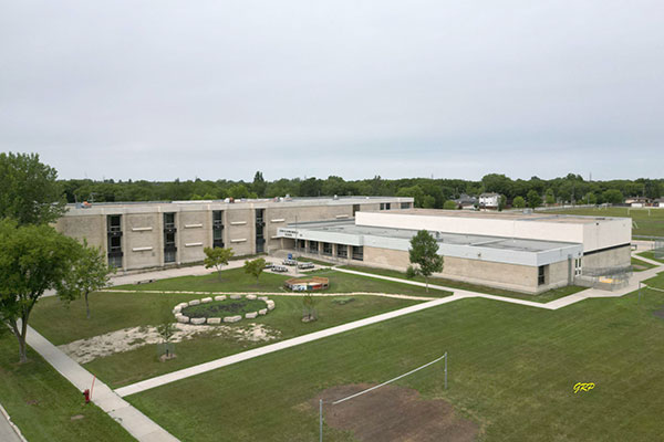 Aerial view of John W. Gunn School