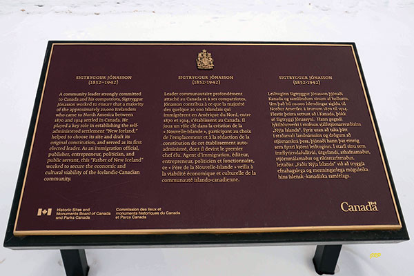 Sigtryggur Jónasson commemorative plaque