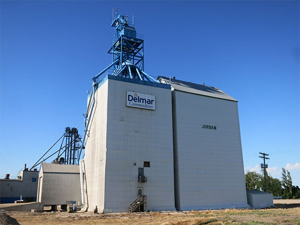 Delmar Commodities grain elevator at Jordan