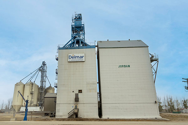 Delmar Commodities grain elevator at Jordan