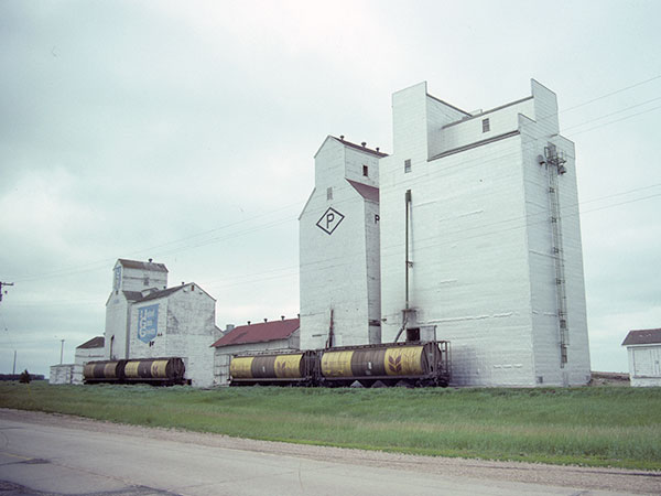 Paterson and United Grain Growers grain elevators at Kane