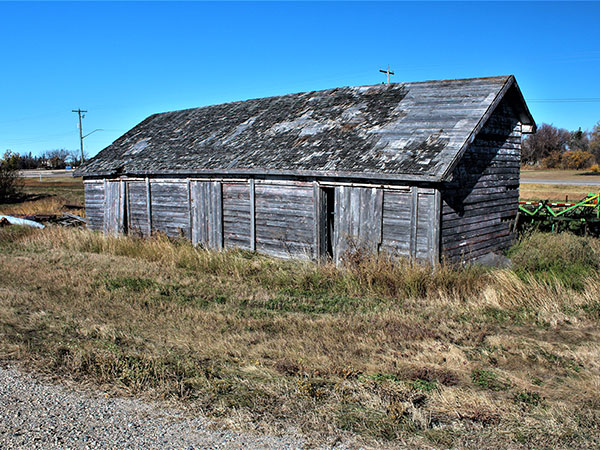 Former coal shed at the Paterson grain elevator at Kane