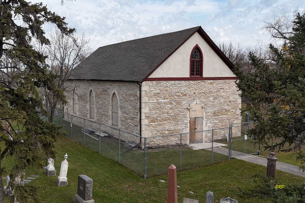 Aerial view of Kildonan Presbyterian Church