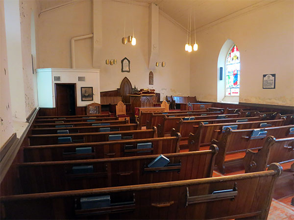 Interior of Kildonan Presbyterian Church