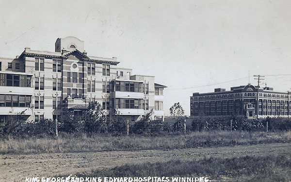 King Edward Memorial Hospital at left and King George Isolation Hospital at right