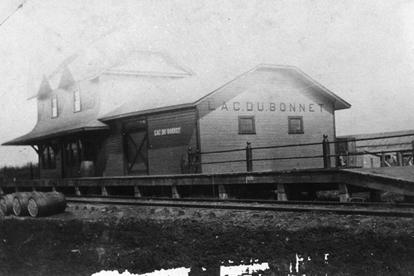 Canadian Pacific Railway Station at Lac du Bonnet