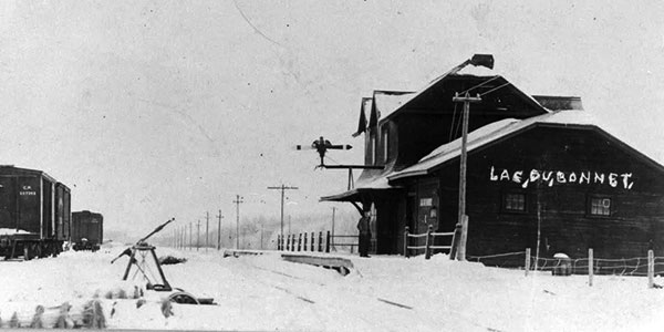 Canadian Pacific Railway Station at Lac du Bonnet