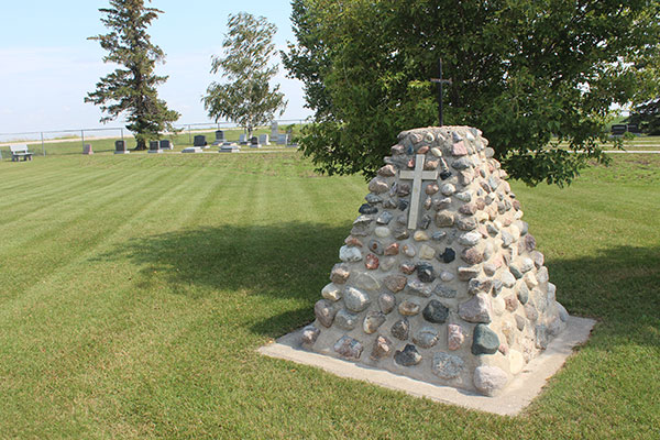 Monument in Leabank Cemetery