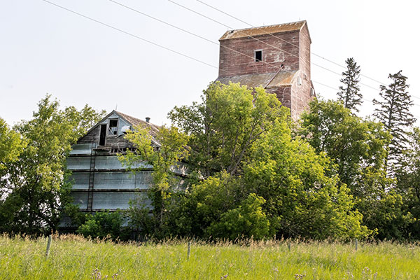 The former Manitoba Pool Grain Elevator at Lenore