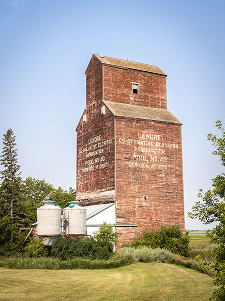 The former Manitoba Pool Grain Elevator at Lenore