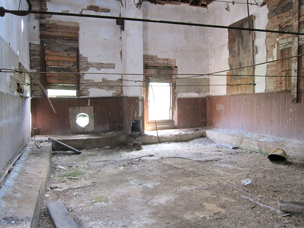 The interior of former Lily Bay School building