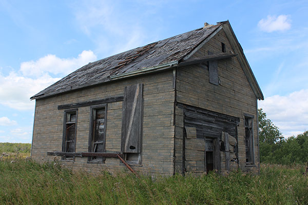 The former Lily Bay School building