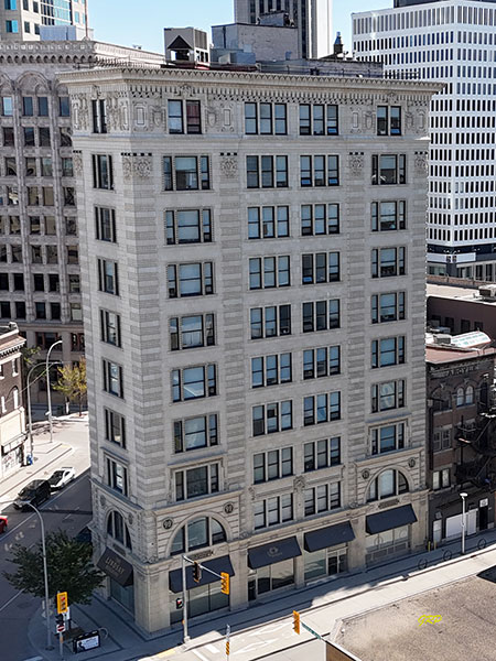 Aerial view of the Lindsay Building