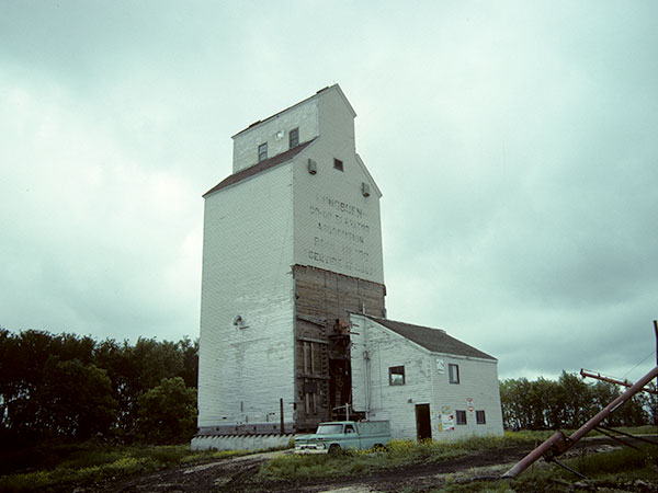 The former Manitoba Pool Grain Elevator from Longburn