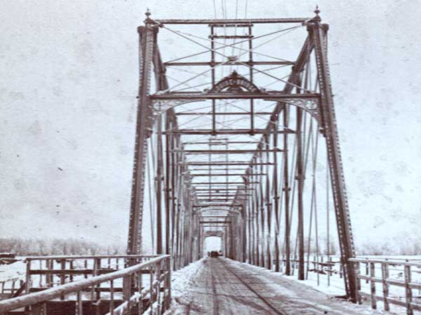 View of the original Louise Bridge