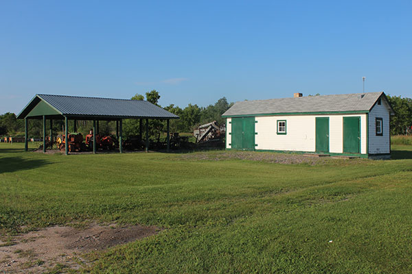 Agricultural display at the Lundar Museum