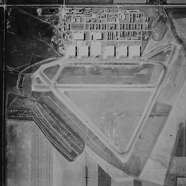 Aerial view of the No. 3 Bombing and Gunnery School