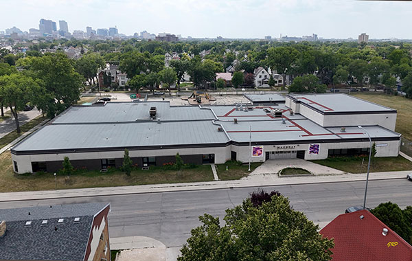 Aerial view of Machray School No. 4