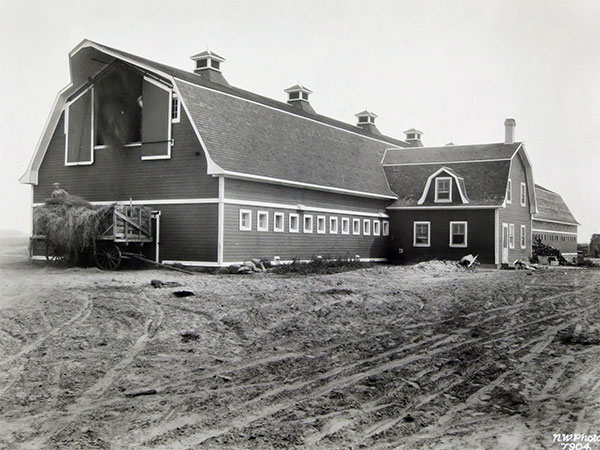 Former dairy barn A at the Manitoba Dairy Farms