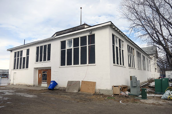 South-facing side of the Manitoba Government Display Building