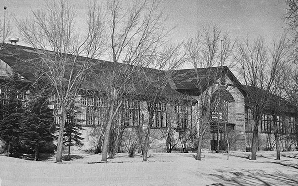 East-facing side of the Manitoba Government Display Building