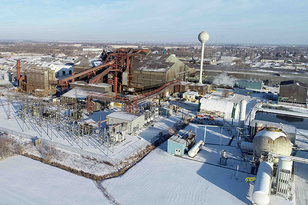 Aerial view of the former Manitoba Rolling Mills