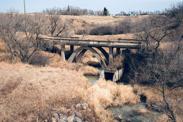 Concrete arch bridge no. 202 at McKinnon’s Ravine near Margaret