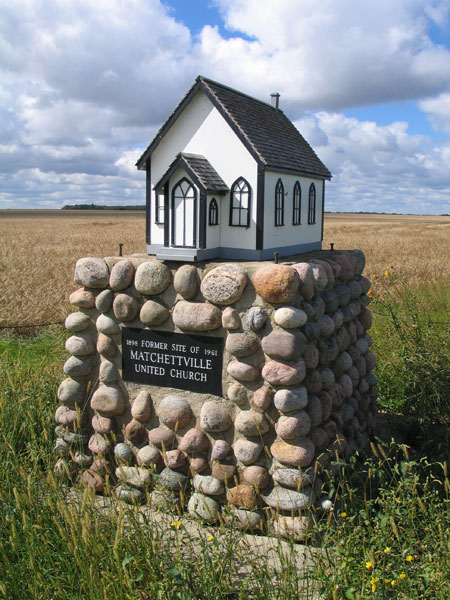 Matchettville United Church commemorative monument