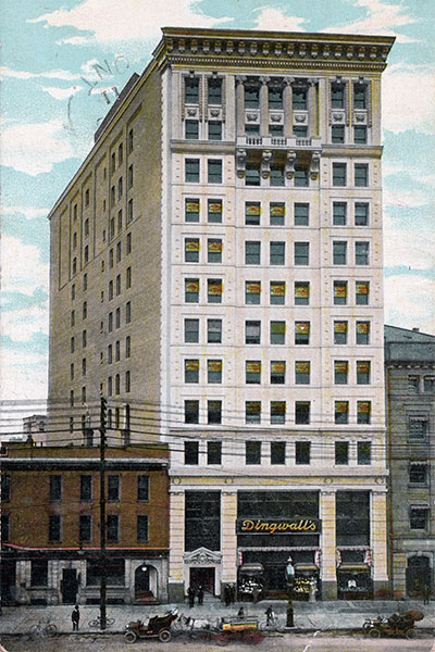 Postcard view of Childs Building
