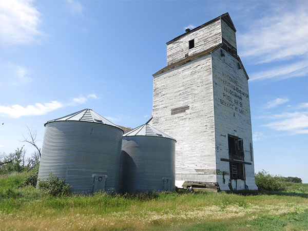 The former Manitoba Pool A grain elevator at McConnell