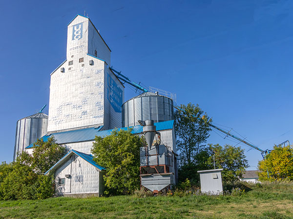 Former United Grain Growers elevator at McCreary