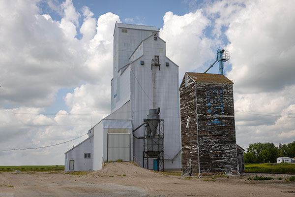 Former United Grain Growers grain elevator at Medora