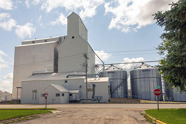 Former United Grain Growers grain elevator at Melita