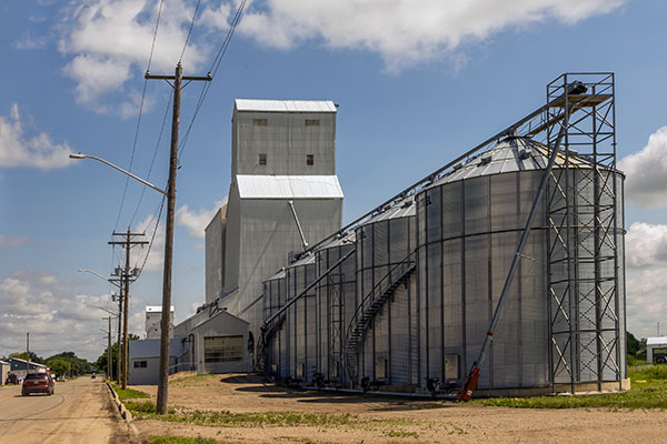 Former United Grain Growers grain elevator at Melita