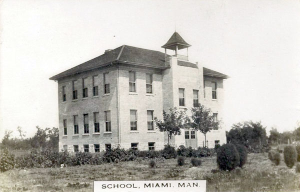 Postcard view of Miami School