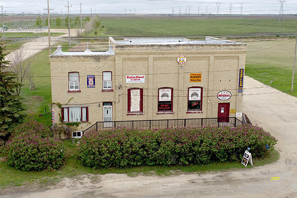 Aerial view of the former Winnipeg Electric Company Middlechurch Substation
