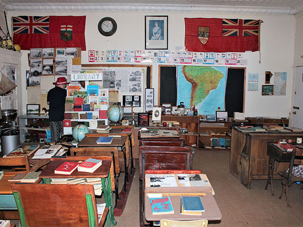 Interior of the Midwinter Community Museum
