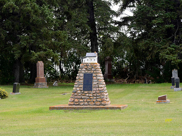 Commemorative monument in Minnewawa Cemetery