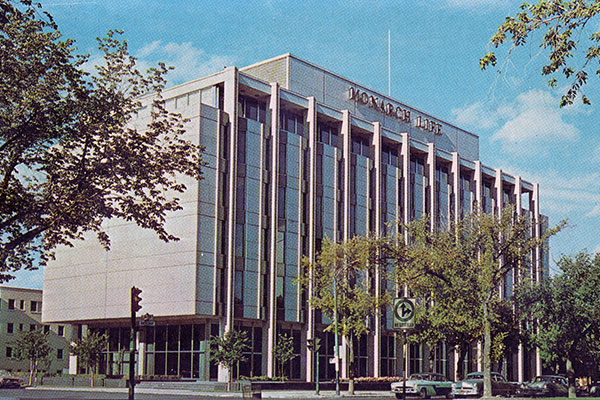 Postcard view of the Monarch Life Building