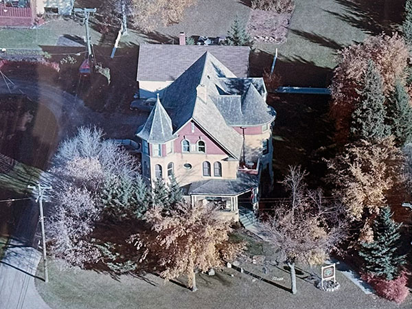 Aerial view of the Myers House